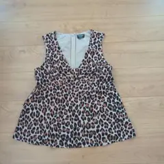 kate spade ヒョウ柄 ノースリーブ トップス サイズ4