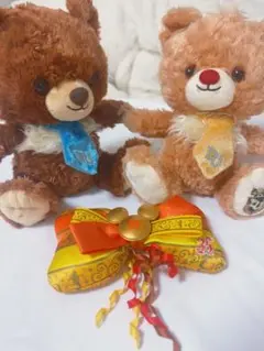 ディズニー チップ&デール ぬいぐるみ 2体セット＋35周年限定リボン