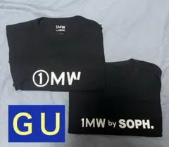 【廃盤.完売品】GU×SOPH. Tシャツ ブラック　コラボ　2枚セット L