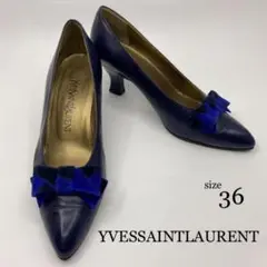 イヴ サン ローラン パンプス リボン 36