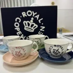 ロイヤルコペンハーゲン ニューシグネチャー カップu0026ソーサー 4客セット