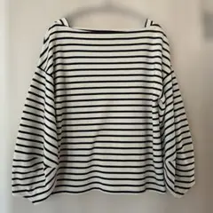 AZUL BY MOUSSYボーダー柄 バルーンスリーブ 長袖トップス