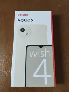 docomo AQUOS wish4 ホワイト SIMフリー 本体＋外箱説明書付