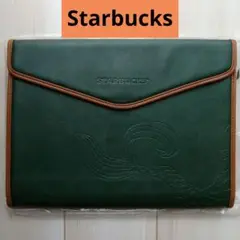 スターバックス　人魚サイレンの尾鰭　パソコンケース　クラッチバッグ　ブラウン