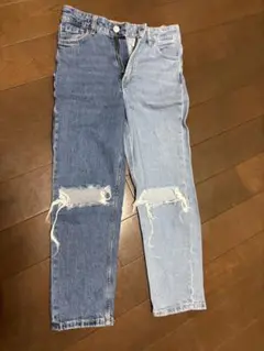 H&M リメイクデニムパンツ