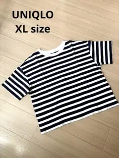 UNIQLO スラブボーダークルーネックT（半袖）