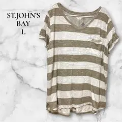 値引き◎ST.JOHN’S BAY【L】 ストライプ Tシャツ ユニセックス