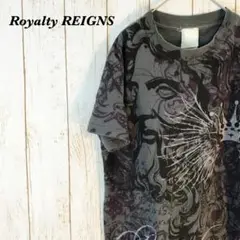 【1442】Royalty REIGNS　プリント　Tシャツ