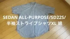 SEDAN ALL-PURPOSE/SD22S/半袖ストライプシャツXL 綿