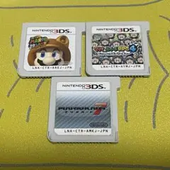 3DSソフト スーパーマリオ3Dランド・マリオカート7・マリオ&ルイージ4