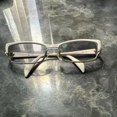 ホワイト 哀川翔度あり色付きメガネ