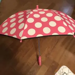 子供傘　60cm ピンク水玉