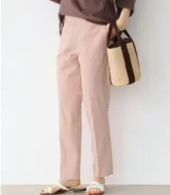 IENA　イエナ　ドライリネンストレッチパンツ　ピンク　36　美品