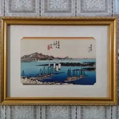 葛飾北斎　木版画『富嶽三十六景　東都浅草 本願寺』、保永堂版　高見沢忠雄製作 葛飾北斎 木版画『富嶽三十六景 東都浅草 本願寺』、保永堂版