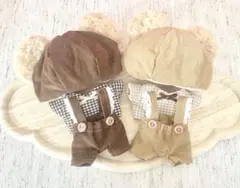 ちびぬい服＊夢の国くまちゃん風コーデ＊双子コーデ＊シミラールック