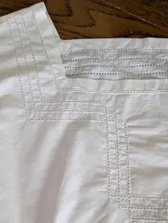 5216【美品】45R タッサーシルクノースリーブワンピース シルク