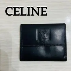 【美品】CELINE セリーヌ コインケース 小銭入れ マカダム ブラック