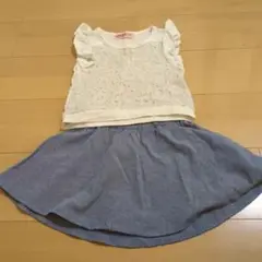 オシャレ♥　サンフォード　キッズ　スカート　Tシャツ　上下セット　セットアップ