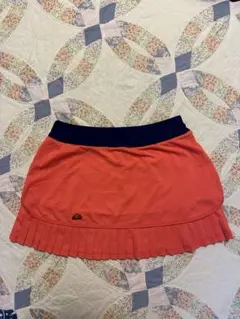 [ellesse]プリーツテニススコート オレンジ/サイズ:L