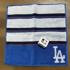 新品MLB公認ロサンゼルス・ドジャース　ハンカチ　未使用品タグ付き税込み660円