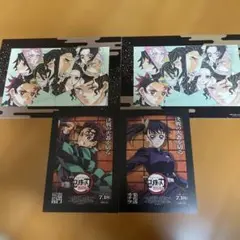 鬼滅の刃　映画入場特典　竈門炭治郎　栗花落カナヲ　ポストカード2枚　スタンド2枚