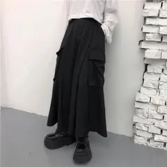 【大人気】袴パンツ モード系 ワイドシルエット ワイドパンツ キュロット