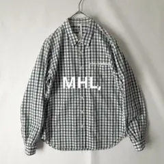 【秋物】MHL, エムエイチエル チェックシャツ S