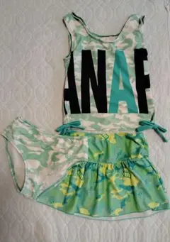 ANAP GIRL♡インパン付きセパレート水着3点セット/140