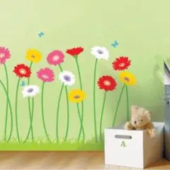 ウォールステッカー ガーベラ 0024 花 ウォールシール