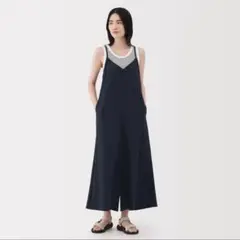 無印良品　今期商品　風を通す　ストレッチサッカー　サロペット