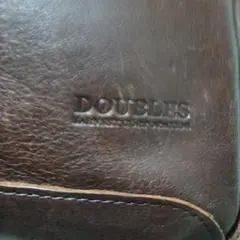 DOUBLES ダークブラウン レザー クラッチバッグ