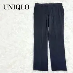 UNIQLO ユニクロ　スラックス　ネイビー　M 薄手