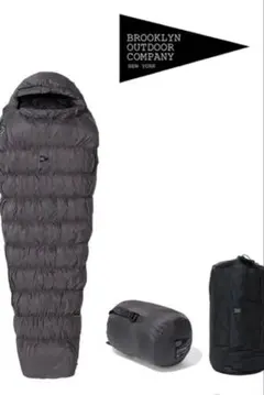 廃盤モデル:BROOKLYN OUTDOOR COMPANY 寝袋メッシュ袋付き The Catskills Peak+ Sleeping Bag 800FP / 750g – BROOKLYN
