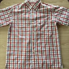 MIKI HOUSE チェック柄 半袖シャツ T155-165