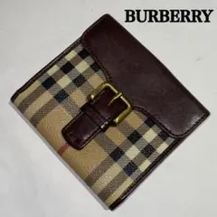 BURBERRY バーバリーロンドン ノヴァチェック 二つ折財布