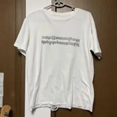 00s グランジ music 楽譜プリント ホワイト Tシャツヴィンテージパンク