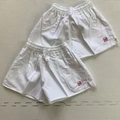 【お買い得！2枚セット】ショートパンツ　140　白　体操着　短パン　祭り　未使用