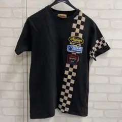 値下げ インディアン Indian MOTOCYCLE チェッカー Tシャツ L