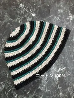 クラッシャーハットバケットハットクロシェハットコットン