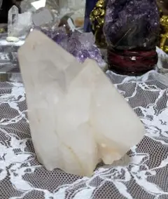 ヒマラヤ産☆水晶☆クラスター☆エレスチャル☆虹あり☆