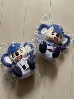 中日ドラゴンズ ぬいぐるみ もふもふドアラ　ホーム2つセット