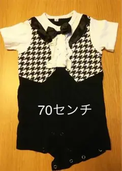 タキシード風 ロンパース