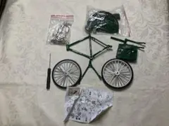 緑色の自転車モデルキット 52ピース