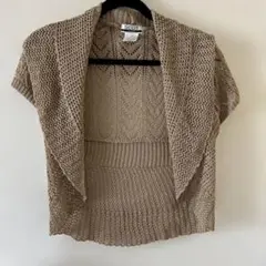 SCOT CLUB 半袖カーディガン 9号 ラメ