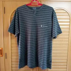 HUSH PUPPIES ストライプ Tシャツ M