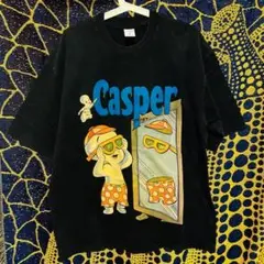 CASPER 個性的 メンズ リプリント Tシャツ 新品 ウォッシュ加工