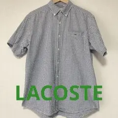 LACOSTE ギンガムチェック 半袖シャツ サイズ3