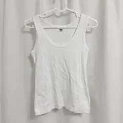 UNIQLO ソフトリブタンクトップ ホワイト Sサイズ