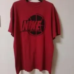 NIKE 赤 半袖 Tシャツ ロゴプリントL