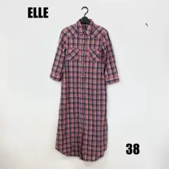 〇0153M〇 ELLE ロングワンピース 女性